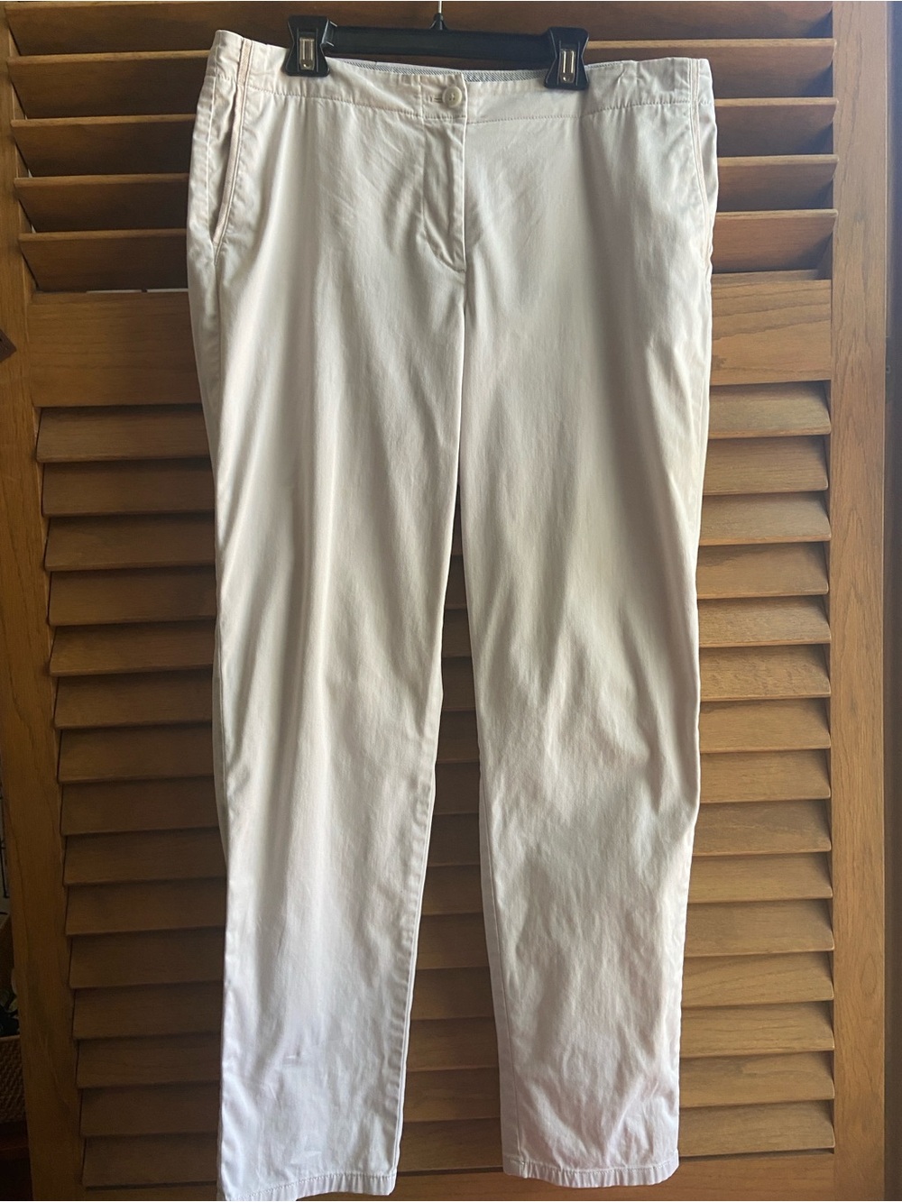 Women’s J Jill 12 Chino Light Beige Classic Cotton Blend Pants